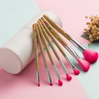 7PCS Colorful Brush Set Cosmetic Brush Makeup Brush with Cylinder Jar